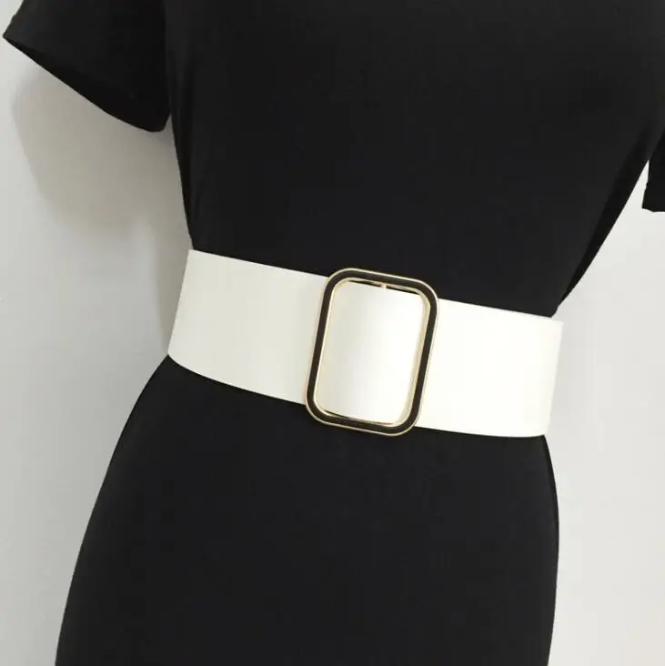 

Women's runway fashion PU leather Cummerbunds female Dress Corsets Waistband Belts decoration wide belt R1526