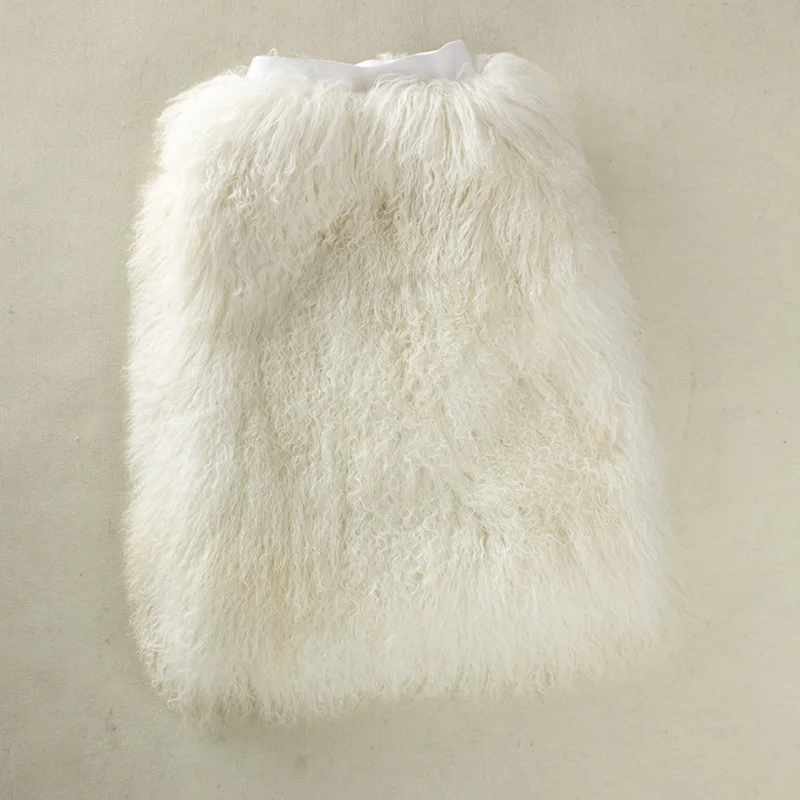 

Mongolia Sheep Fur 100%natural furreal fur Short skirt real fur skirt for women winter skirt women