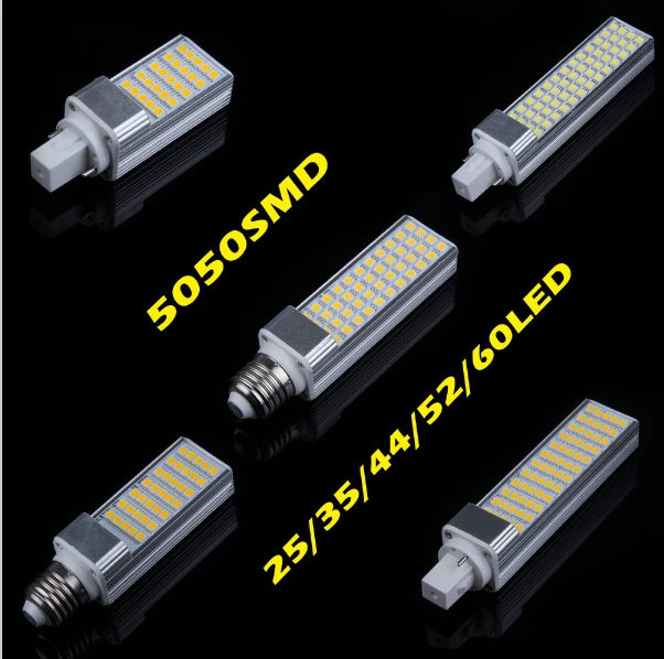 

E27 G24 LED Bulbs 5W 7W 9W 11W 13W lED Corn Bulb Lamp SMD 5050 Spotlight 180 Degree AC85-265V Horizontal Plug Light