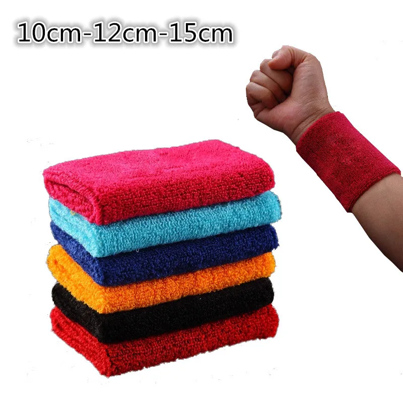 1 piece Sport Wristbands Cotton Sweatband Hand Band Gym Strap Support Brace Gym Basketball Running Volleyball Wrist Protector