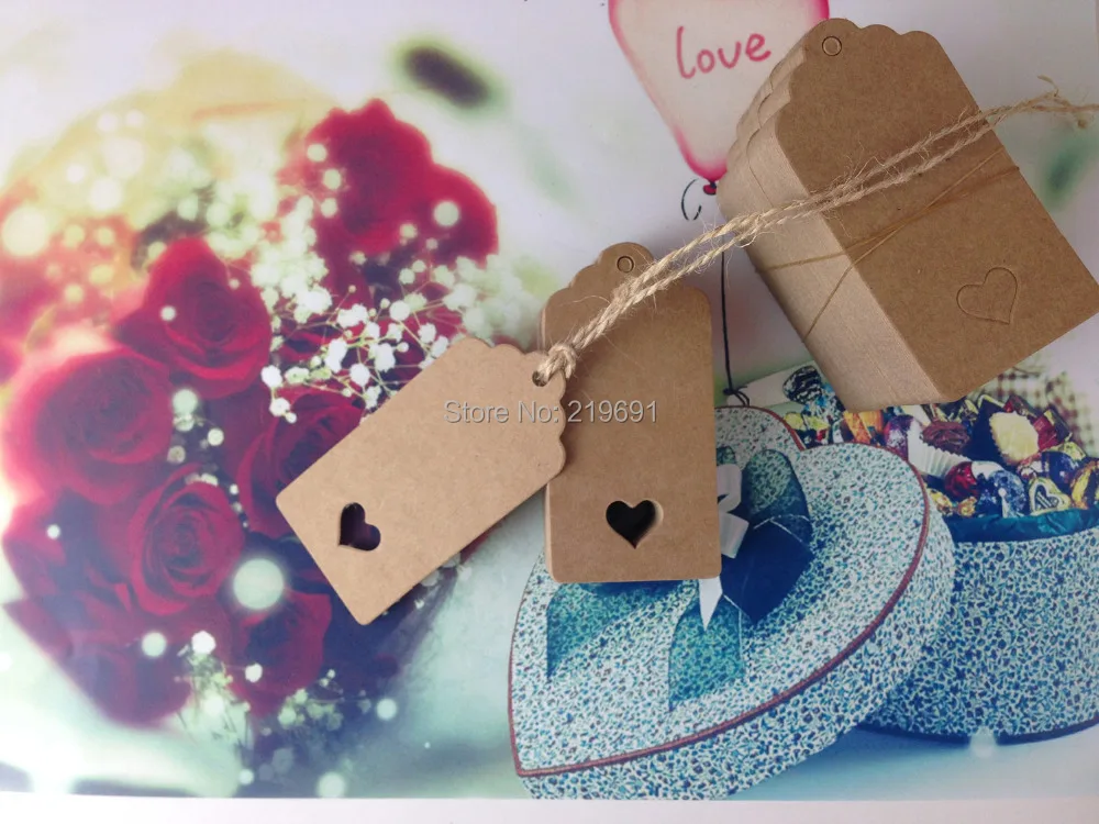 

stock Cardboard Blank price Hang tag DIY kraft paper tag Favor Gift Tags Wedding Party Favour Supply Gift Cards