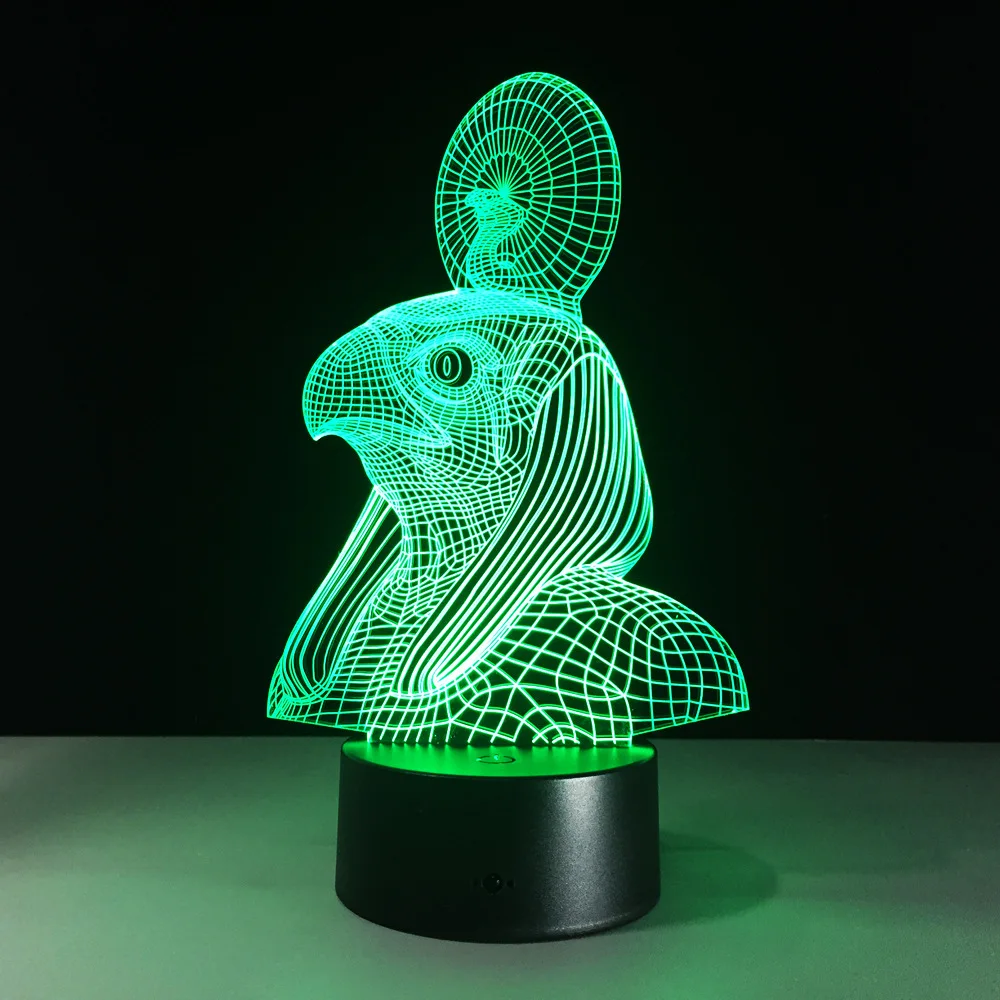 Starożytny egipt Anubis lampa 3D LED lampka nocna Illusion 7 kolorów zmieniona zabawka świąteczna prezent lampka USB przyjaciele prezent Home Decor