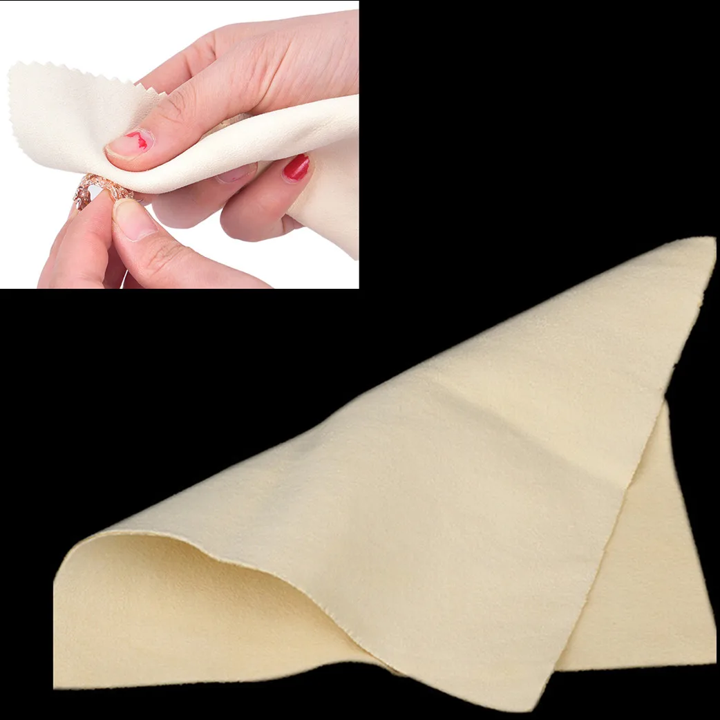 1pcs  Polish Cloth Retail Jewelry Polishing  Burnishing Buffing  Clean Tool Jewelry Cleaner Rub 150x150mm