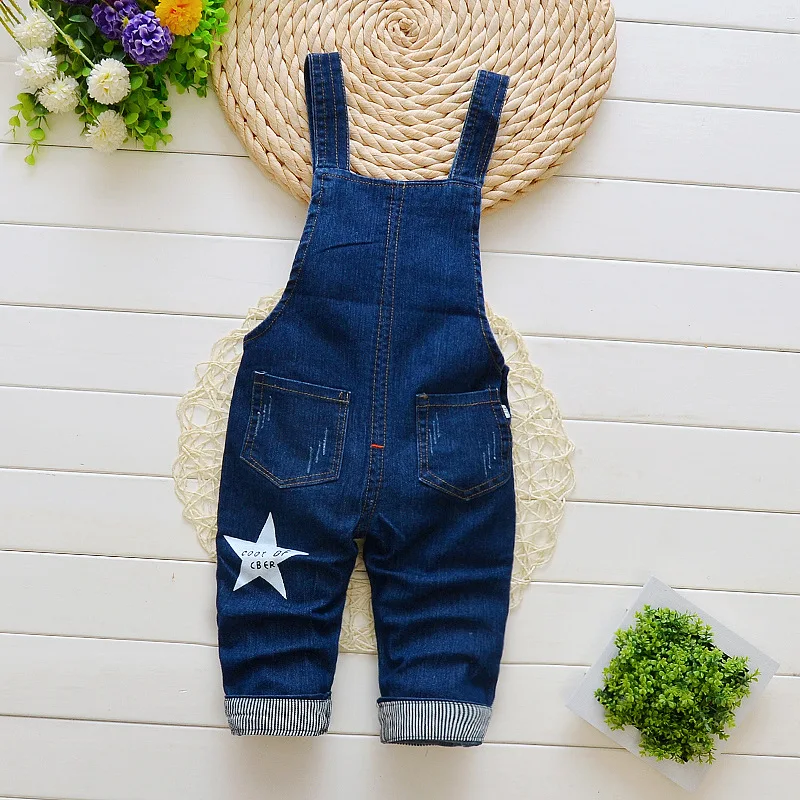 DIIMUU Toddler Infant Boys Long Pants Denim Overalls Dungarees Kids Baby Boy Jeans Jumpsuit Clothes Clothing Outfits Trousers