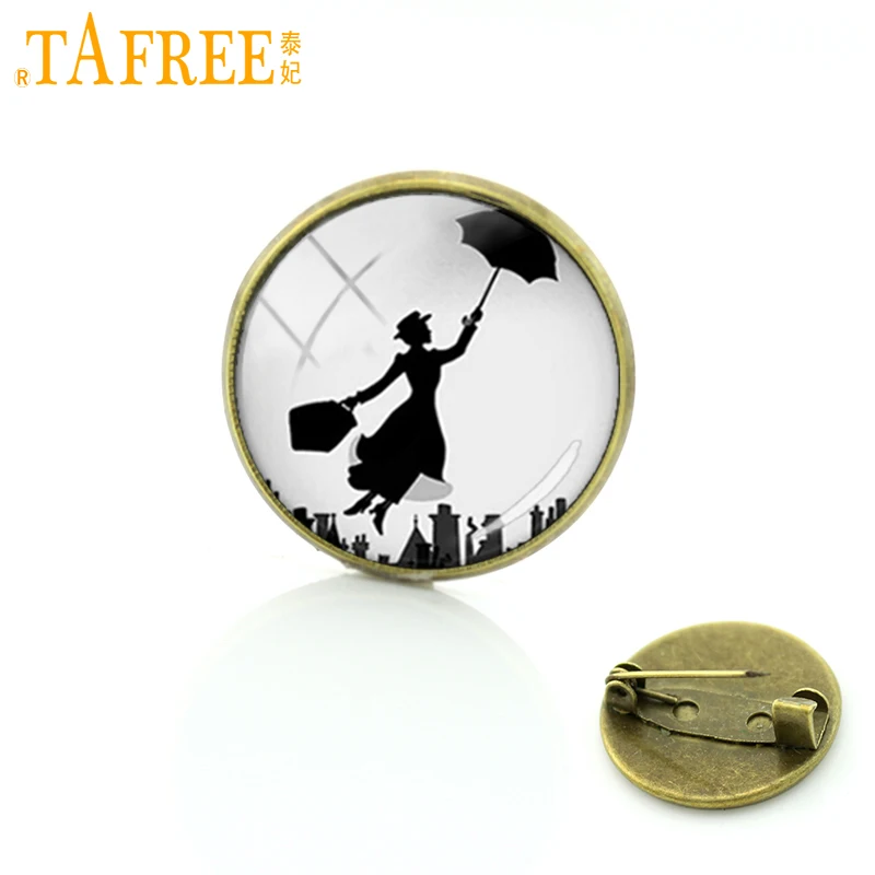 TAFREE ماري بوبينس بروش دبابيس العصرية المعادن دبابيس 2018 موضة جديدة بروش دبوس للنساء فستان اكسسوارات مجوهرات هدايا C463 #1