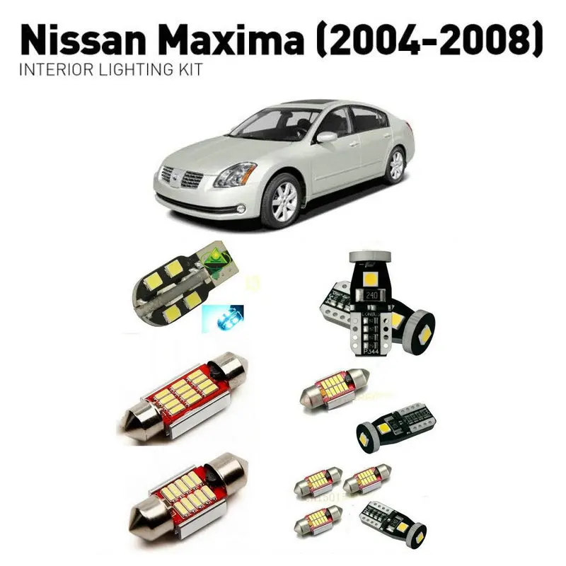 

Led interior lights For Nissan maxima 2004-2008 16pc Led Lights For Cars lighting kit automotive bulbs Canbus