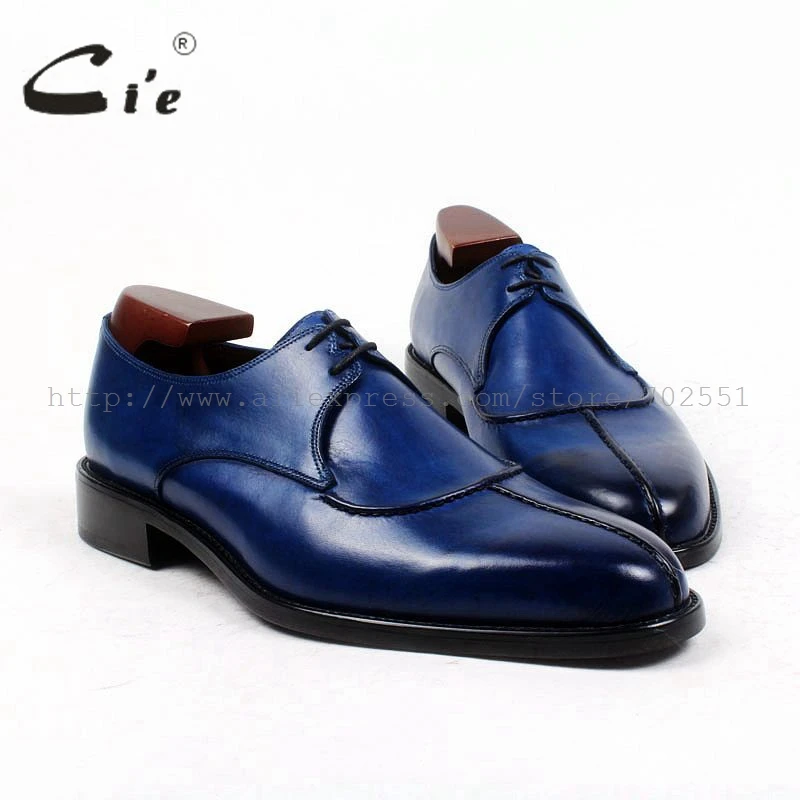 cie Round  Toe Bespoke Men Leather Shoe Custom Handmade Men Shoe 100%Genuine Calf Leather Outsole Breathable Leather Shoe D132