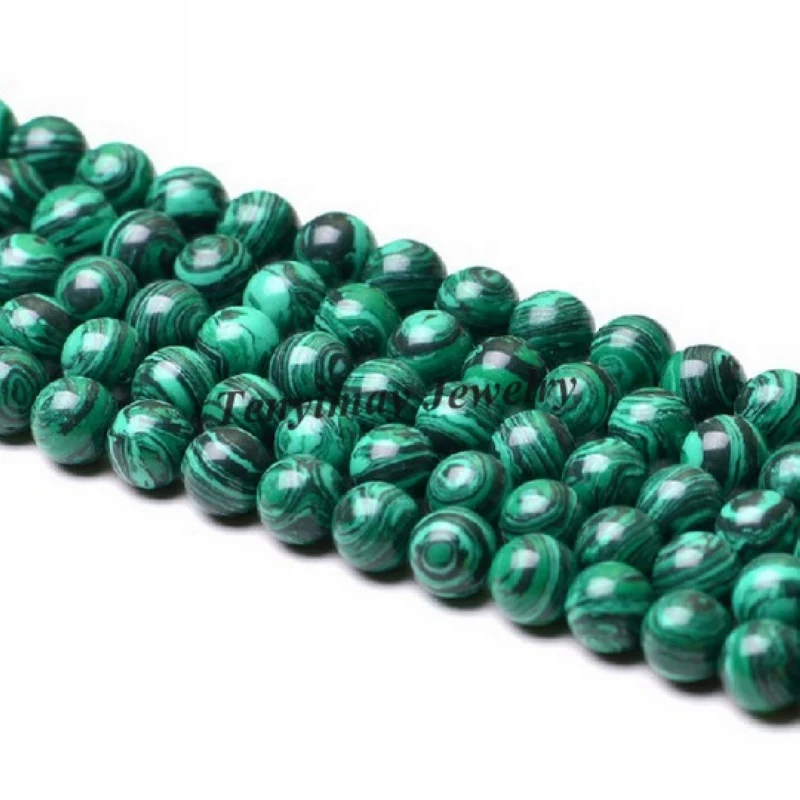 

Fashion 14mm Malachite Loose Beads For Jewelry DIY 2 Strands/Lot(28pcs/strand)