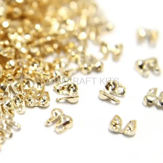 3000pcs mix color ball chain cap (1.5mm-3.2mm) mix size Gold,silver,bronze plated metal lead and nickle free