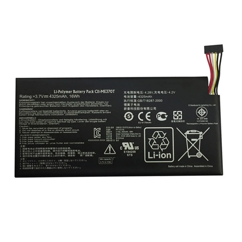 7XINbox C11-ME370T 3.7V 16wh 4325mAh Laptop Battery For ASUS Google nexus7 nexus 7 1 Generation C11 ME370T