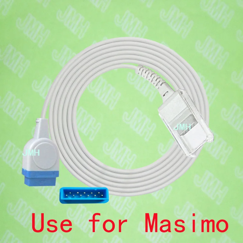 Compatible with Masimo Pulse Oximeter, Use with Masimo LNCS-DCI the 2027263-002 Spo2 sensor adapte cable,11pin to DB9F.