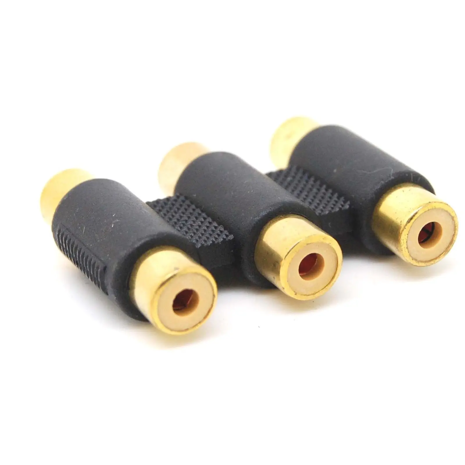 

Free shippingGold F to F 3RCA Cable Joiner Coupler Component Adapter Free shipping Free shippingnew