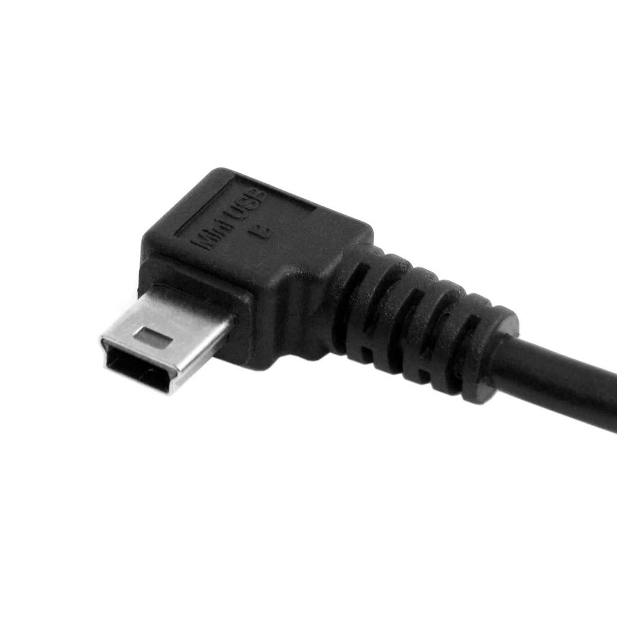 CableCC 5pin Mini USB Male Kiri Miring B Type 90 Derajat untuk USB 2.0 Male Data Kabel 0.5M