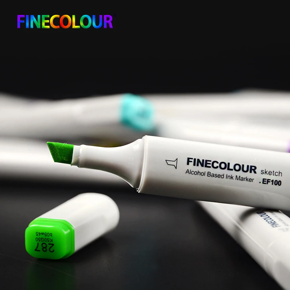 Finecolour EF100 Sketch Color Marker Pen Architecture Alcohol Based Art Markers 5/8 Colors set Manga Marker For Drawing