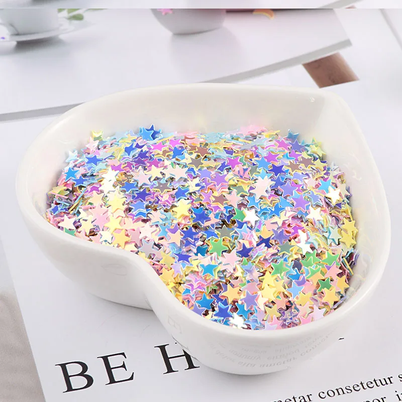 10g/Pack Mix Macaroon Colors Nail Sequins Paillette Flower Heart Moon DIY Craft For Wedding Decoration Slime Fillers Nail Art