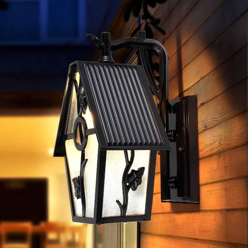 European Outdoor Wall Lamps Exterior Waterproof Hotel Villa Aisle Corridor Balcony Led Wall Lights Garden Fixtures 85-265V