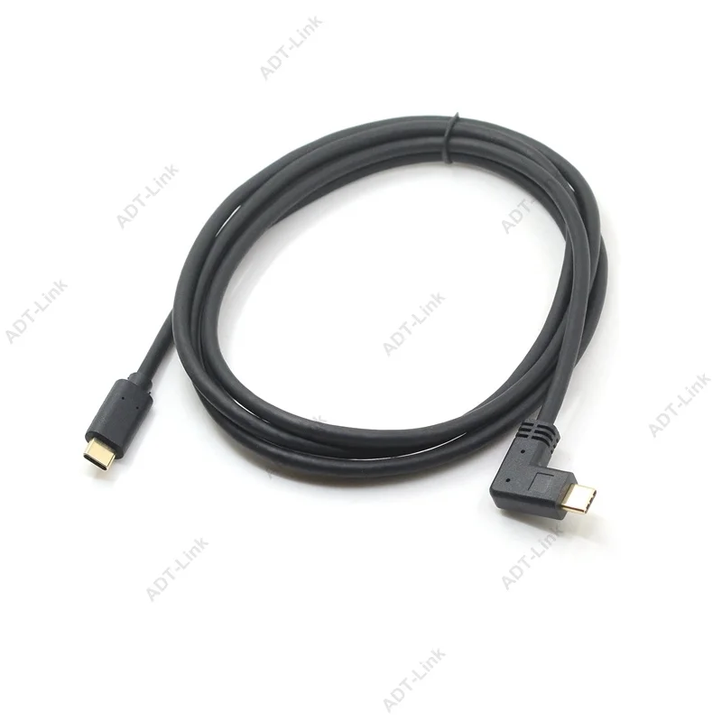 Удлинительный кабель USB Type C 0,3 м/0,6 м/1 м/1,8 м Угловой кабель USB 3.1 для передачи данных «папа-мама» для передачи данных и зарядки