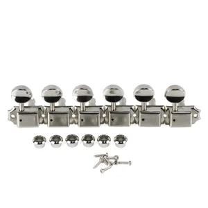 FLOOR SILVER SILVER 6 IN LINE VINTAGE GUITARY MACHINE HEADS TUNDERS PEGS KEYS 6R GUITAR ACCESSORIES 10 Main Sales Tarrachas Guitar with lock - №7