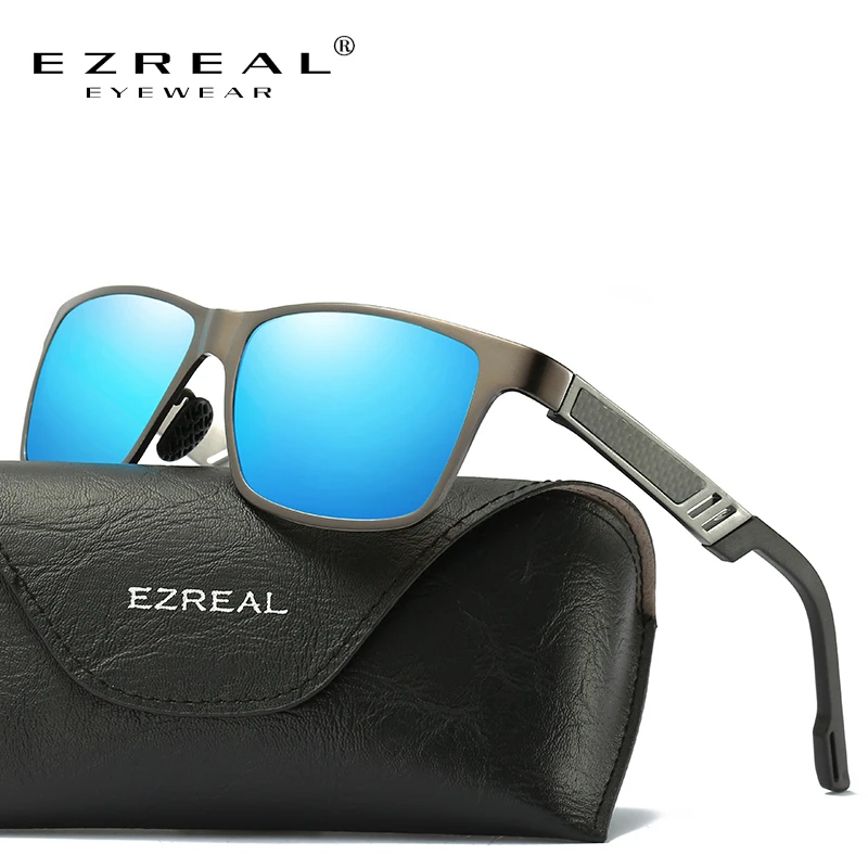 

EZREAL Aluminum Magnesium Men's Sunglasses HD Polarized Coating Mirror Women Sun Glasses oculos Male Eyewear Accessories K6560S