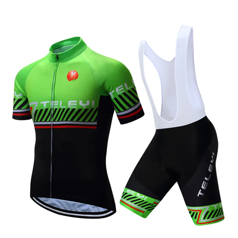 

Teleyi New Short Sleeve Cycling Jersey Summer Bike Clothing Mountain Bicycle Sportswear Ropa Ciclismo Quick Dry Cycling Clothing