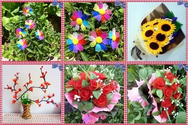 5pcs 36 kleuren Zijden Bloemen Voor Home Decoratie DIY Nylon Kous Voor Bloem Maken Nylon Materiaal Bloemen Voor Bruiloft decor