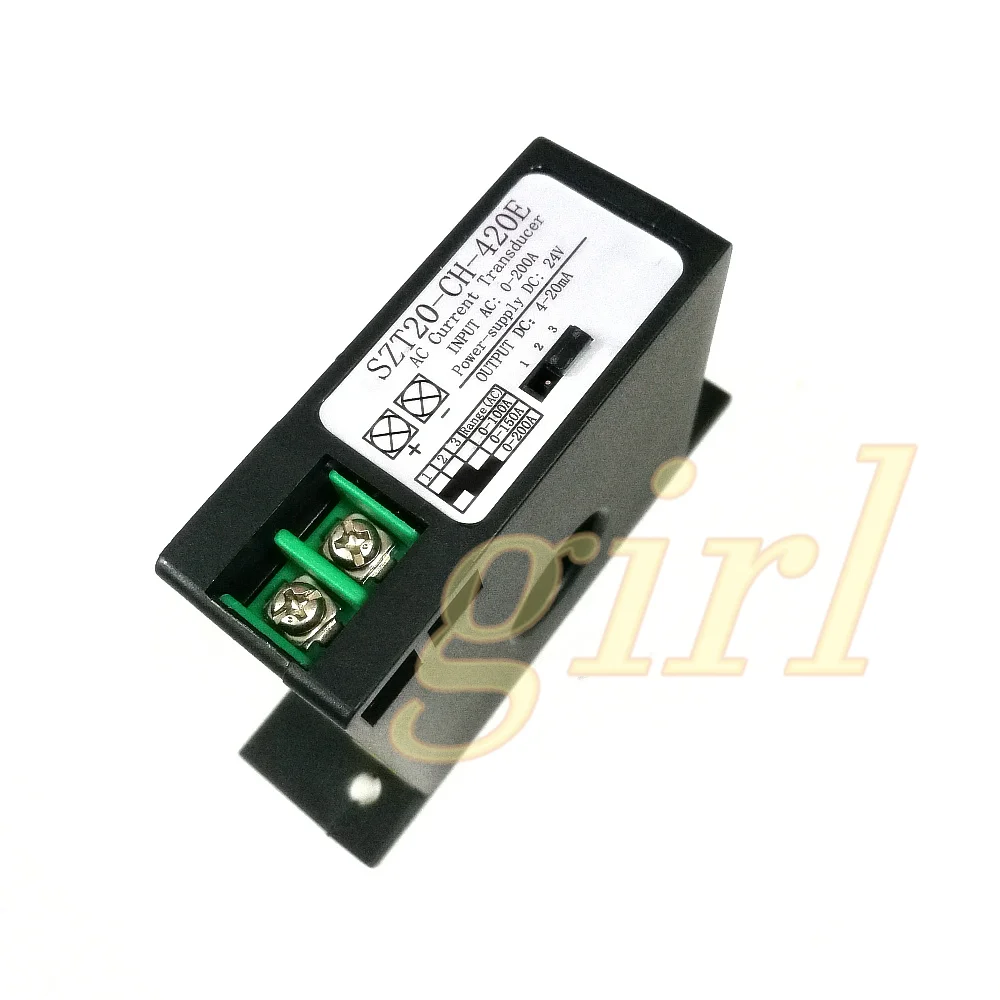Output 4-20mA AC current transducer voltage current conversion current transmitter AC0-50/0-200A
