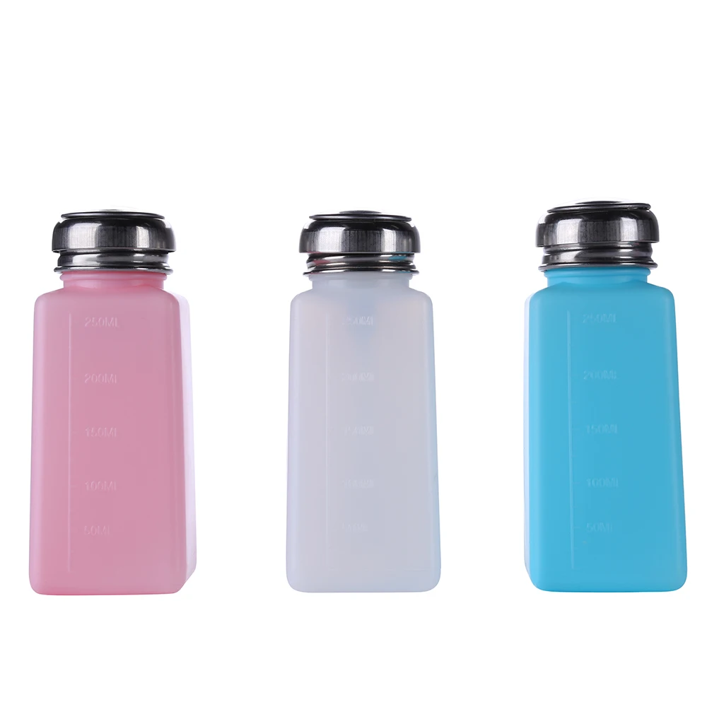 250ML Plastic Press Alcohol Bottle Container Empty Pump Liquid Bottle for Mobile Phone Repair Tool Ferramentas