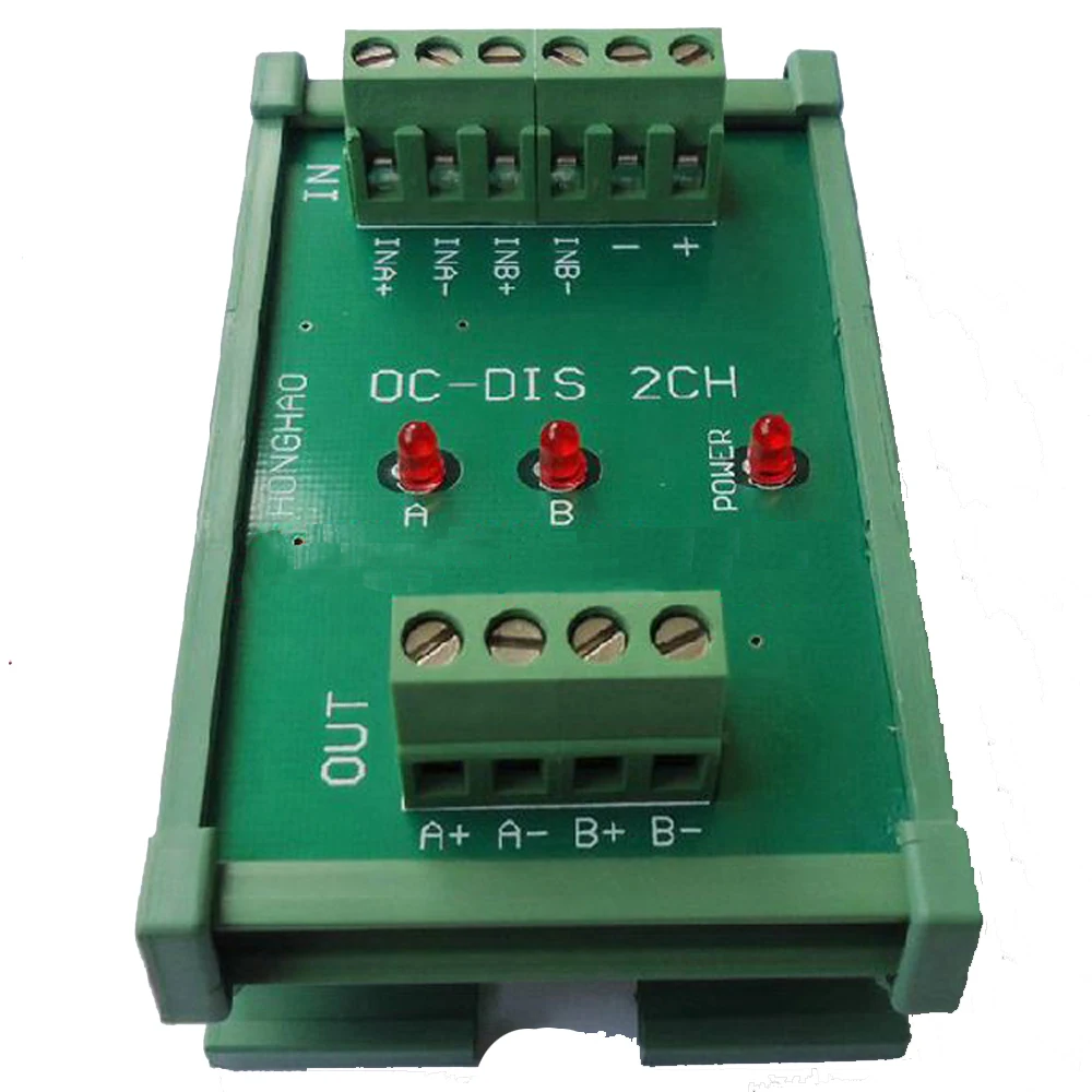 

Converter Open Collector HTL into Differential TTL signal 2 Ways 2MHz Frequency