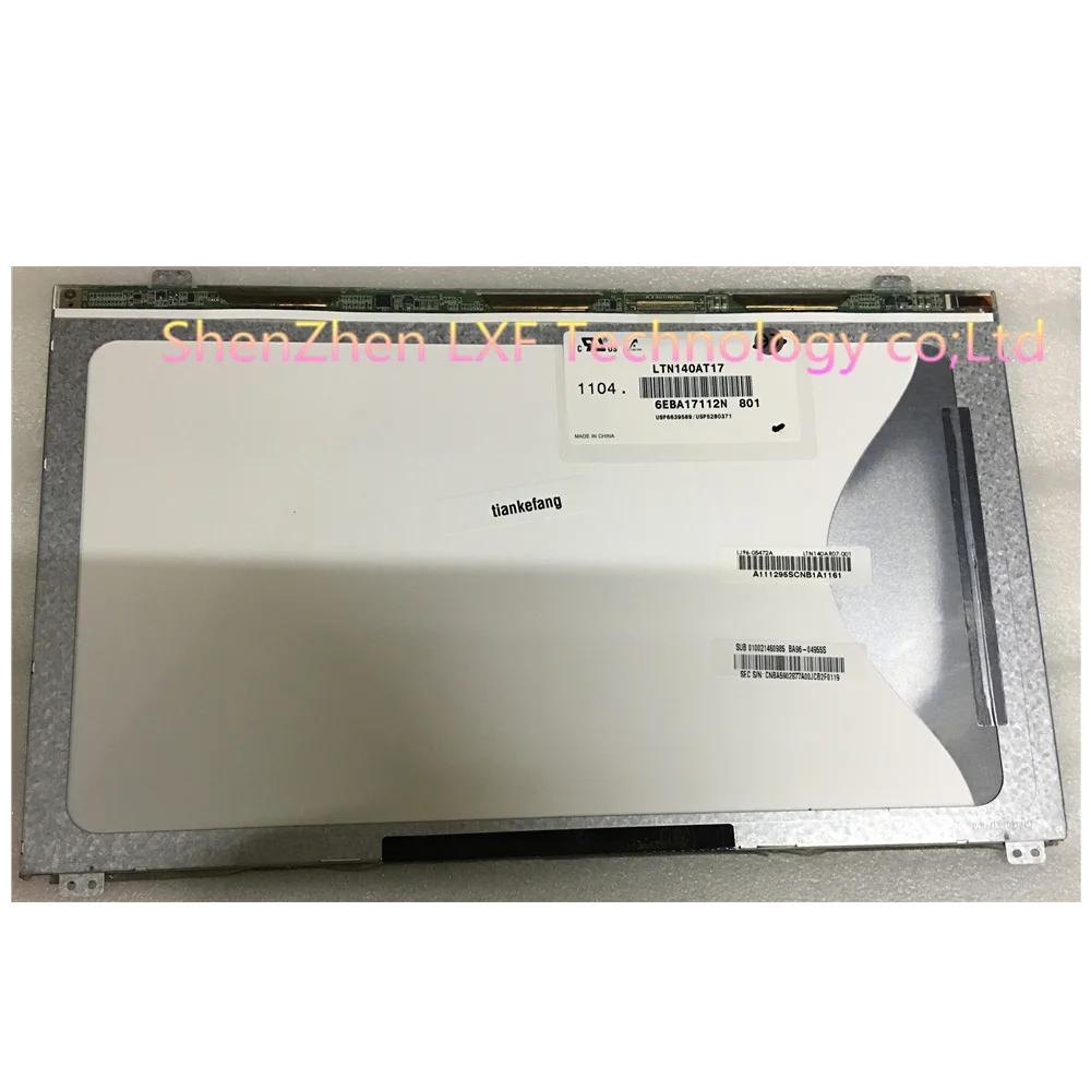 

Laptop Led Screen 14" HD 40PINS LTN140AT21-001 002 T01 LTN140AT21-801 803 For Samsung 300e4a SF410 LCD Display Matrix