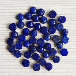 Fashion lapis lazuli 6MM 50pcs/lot Natural Stone Bead Charm high quality DIY round cabochon beads for jewelry making accessories