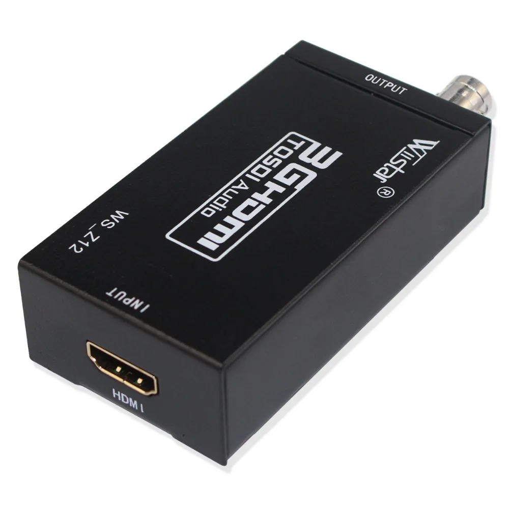 HDMI to SDI Converter Audio Video Adapter 720P 1080P HDMI to BNC Support SD HD 3G-SDI for Home Theater Cinema PC