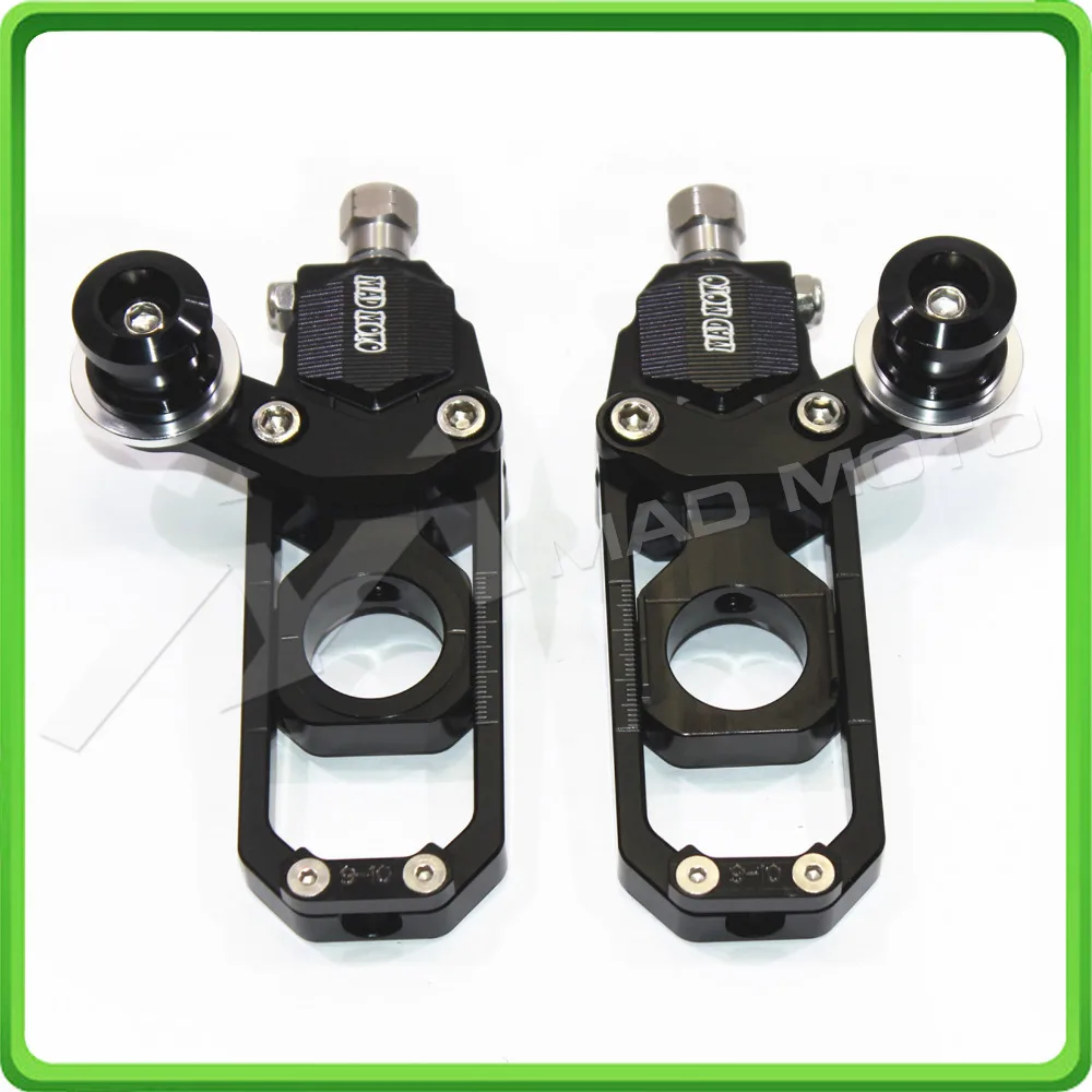 

Motorcycle Chain Tensioner Adjuster with paddock bobbins fit for HONDA CBR 600 RR CBR600RR 2005 2006 2007 2008 2009 2010 Black