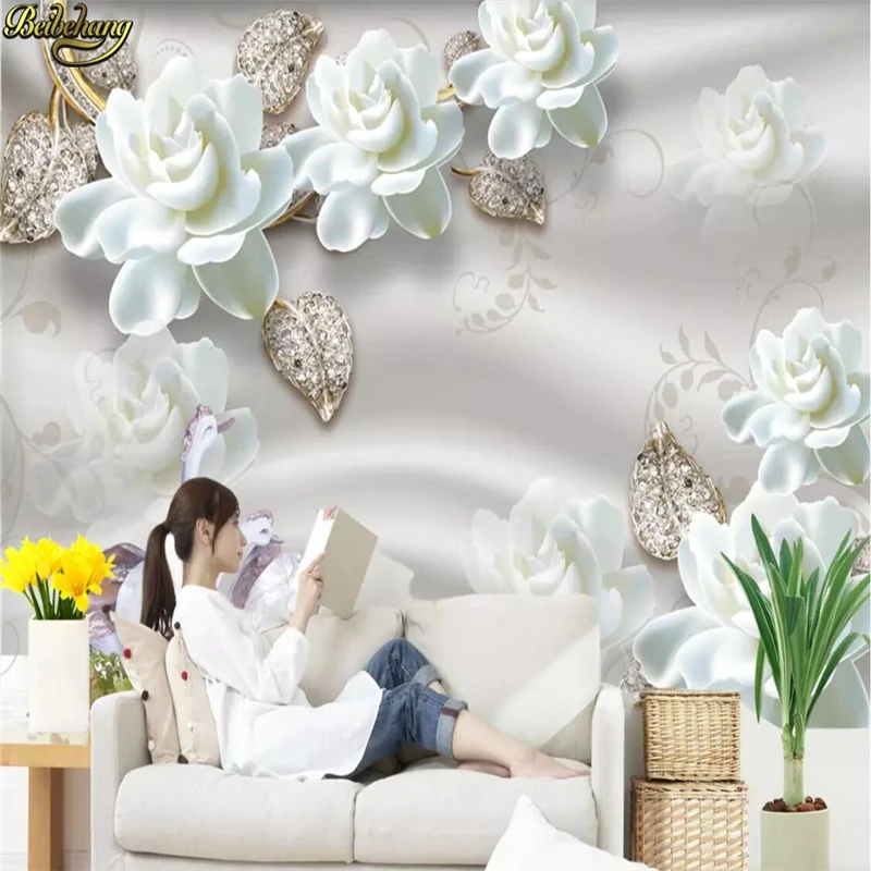 

beibehang Custom wallpaper mural jewelry flower wall papers home decor papel de parede wallpapers for living room 3d wallpaper