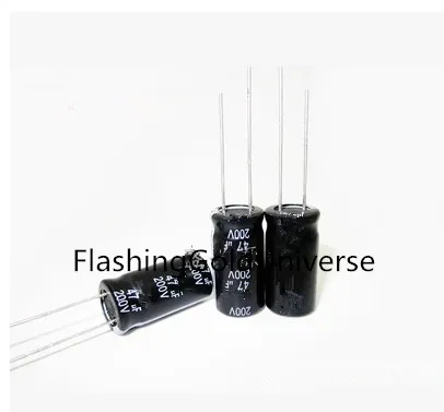 200V 47UF 47UF 200V  Electrolytic Capacitor  volume 10X20 best quality New origina