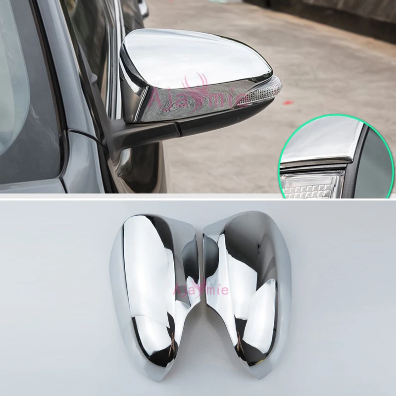 

For Toyota CHR C-HR 2017 2018 Silver Color Door Mirror Cover Rear View Overlay Panel Chrome Car Styling Accessories