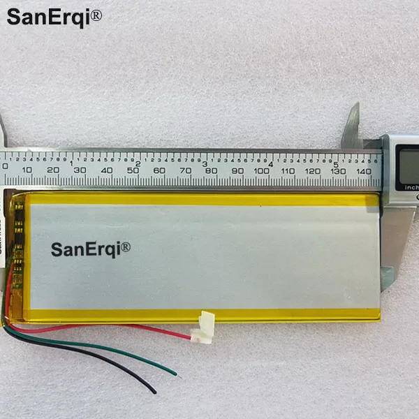 SanErqi 3 Lines Tablet polymer battery 3.7 v 3050145 3.7V 3000mah Lithium Tablet polymer battery with Protection Board