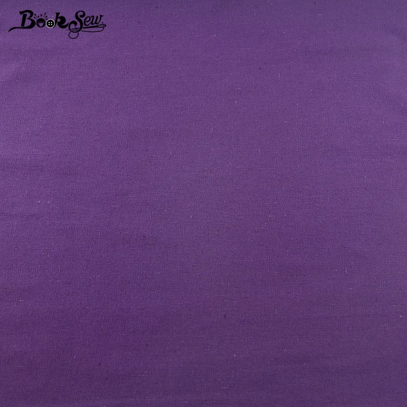 Booksew Purple Color Sewing Material Home Textile Cotton Linen Fabric Tablecloth Pillow Bag Curtain Cushion Zakka Tissu CM