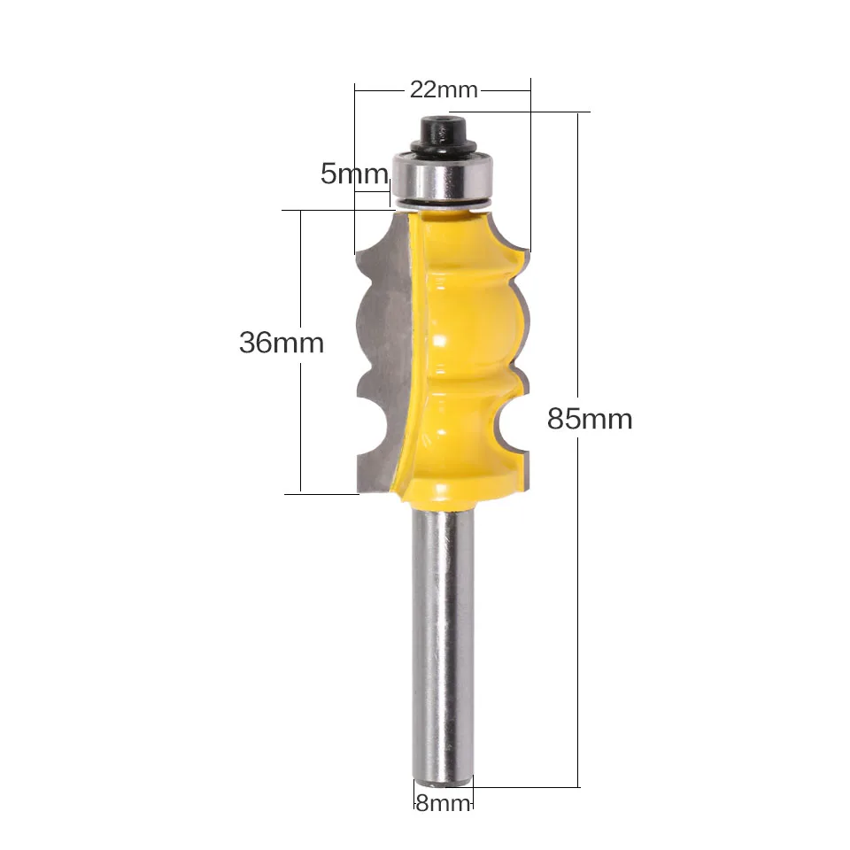 1PC 8mm Shank special moulding bit Carbide Molding Router Bit Trimming Wood Milling Cutter for Woodwork Cutter Power Tools