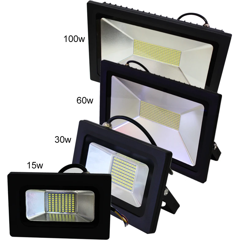 

AC 220V 240V LED Flood Light 15W 30W 60W 100W Waterproof IP65 Reflector Led Floodlight Garden Spotlight Outdoor Lamp