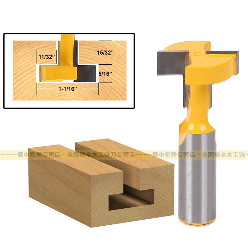 Fresas Para Router Straight T-Slot T-Track Arden Router Bit-1/2*3/8-1/2 "schacht-Arden A1604018
