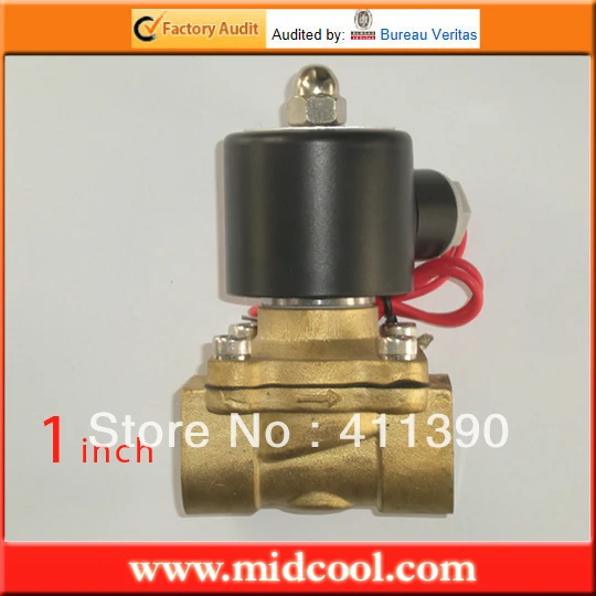 

1" Electric Solenoid Valve 12 Volt, Water, Diesel normally closed