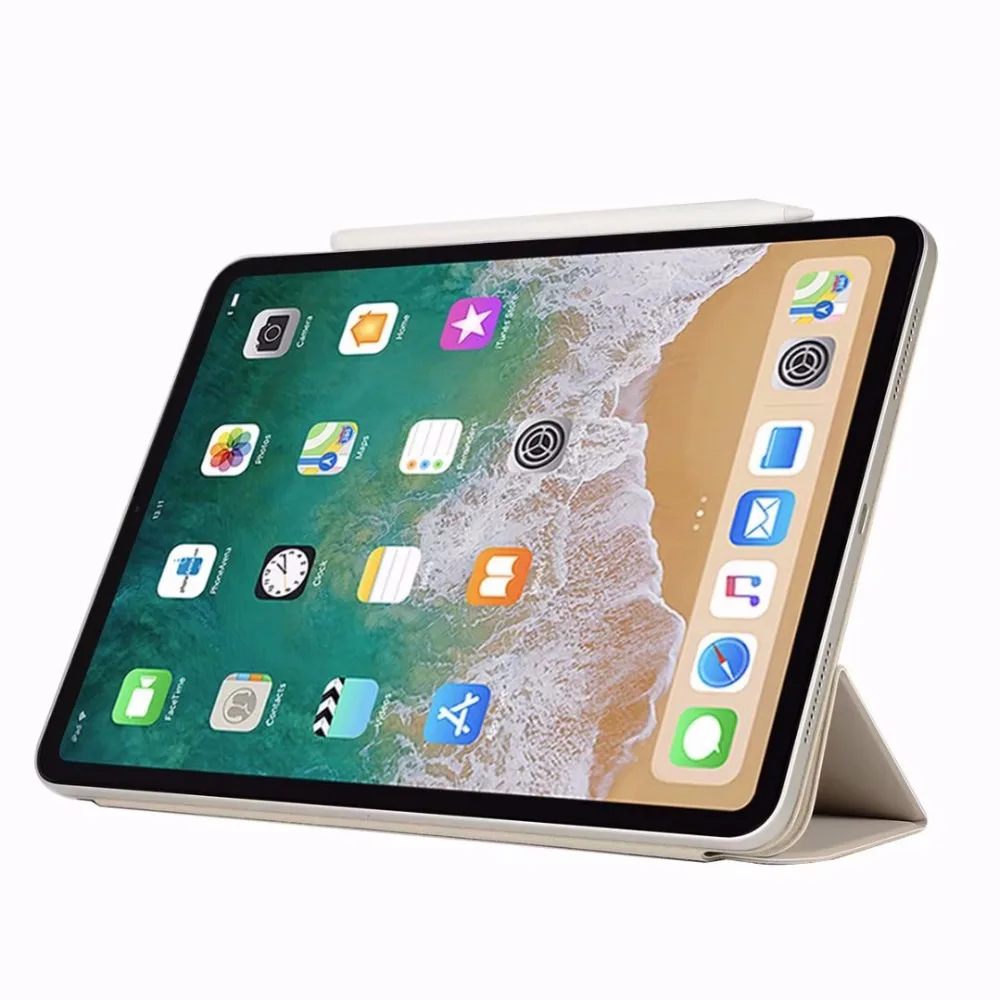 Built-in strengthen Magnets case For iPad Pro 12.9 2018 Case Funda Slim Soft Cover Folding Folio smart Case for iPad Pro 12.9