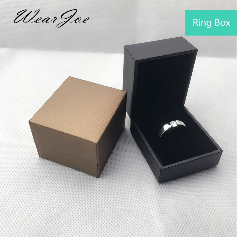 1 Vintage Black Leatherette Paper Jewelry Display Box 5 Style Ring Pendant Bangle Bracelet Pendant Storage & Package Stand Case