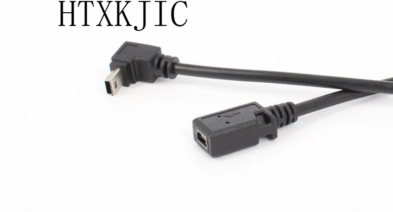 Porta MP3 5 pusb Mini linea dati ad angolo retto bend Mini USB maschio a femmina linea estesa