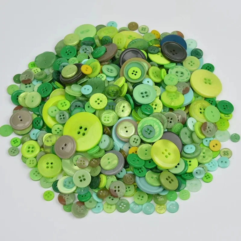 50 Gram colorful  Mixed shape size Buttons Sewing Craft Scrapbooking DIY Making Hand Knitting doll\'s clothing