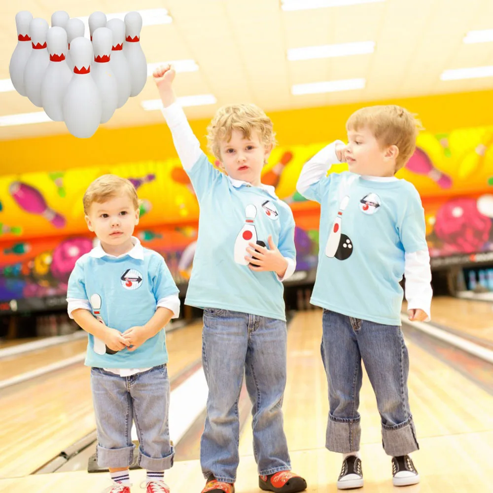 Jeu de Bowling 10 broches 2 balles, jouet de Sport classique d'intérieur 9 pouces, grand et grand pour enfants, bébés garçons et tout-petits