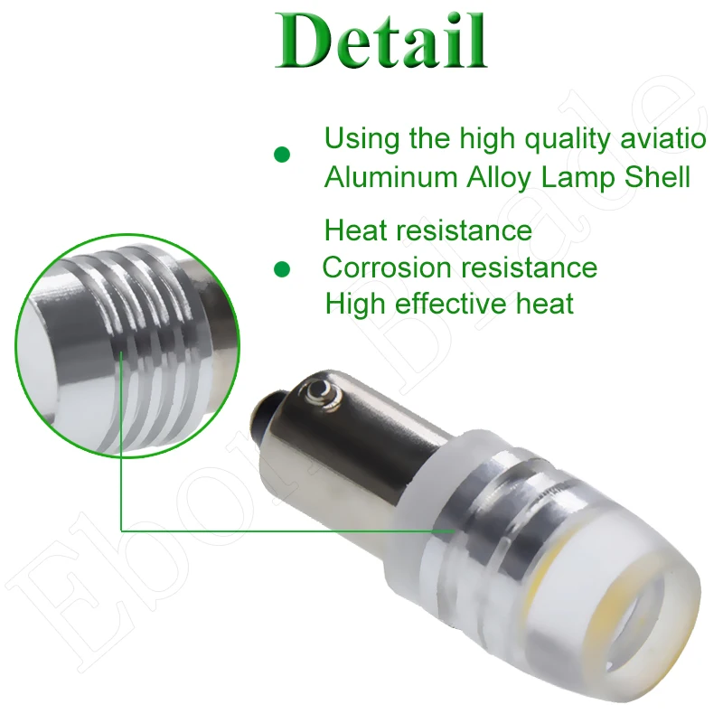 2X BA9S T11 BAX9S H6W BAY9S H21W LED Lamps For Car Interior Dome Map Reading Lights Side Wedge Parker Bulbs Warm White 6V 12V DC