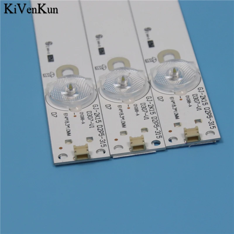 New 7 Lamp 614 mm LED Backlight Strip For Philips 32PHG4900 32PHH4100/88 32PHH4101/88 Bar Kit TV LED Line Band HD Lens D307-V1.1