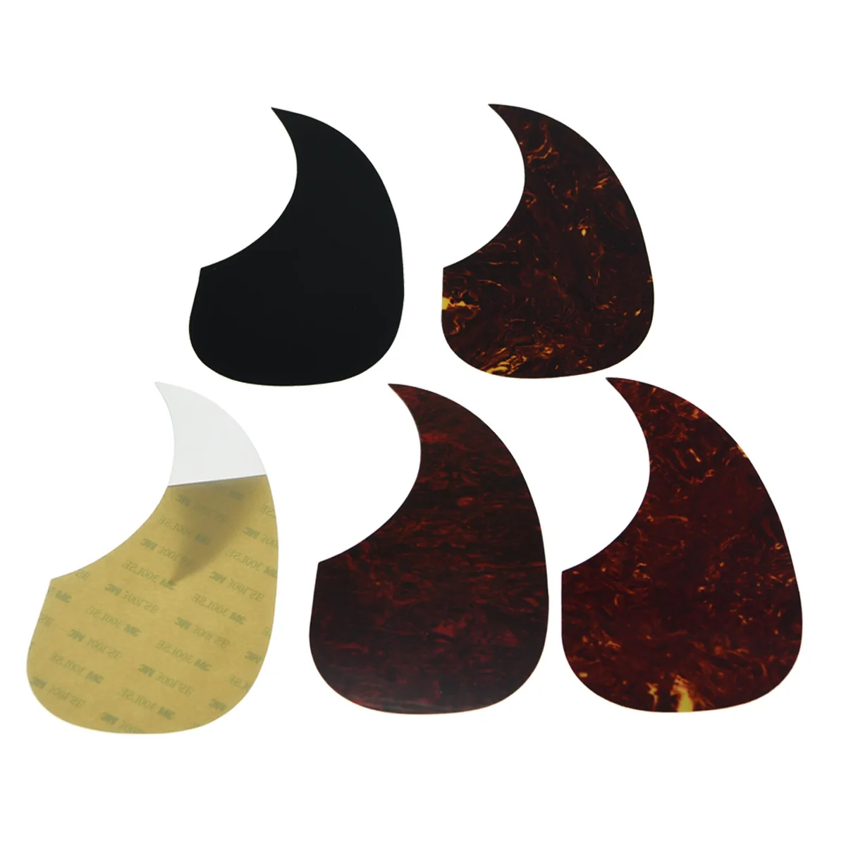 Teardrop Style Acoustic Guitar Pickguard Scratch Plate w/ Adhesive various colors