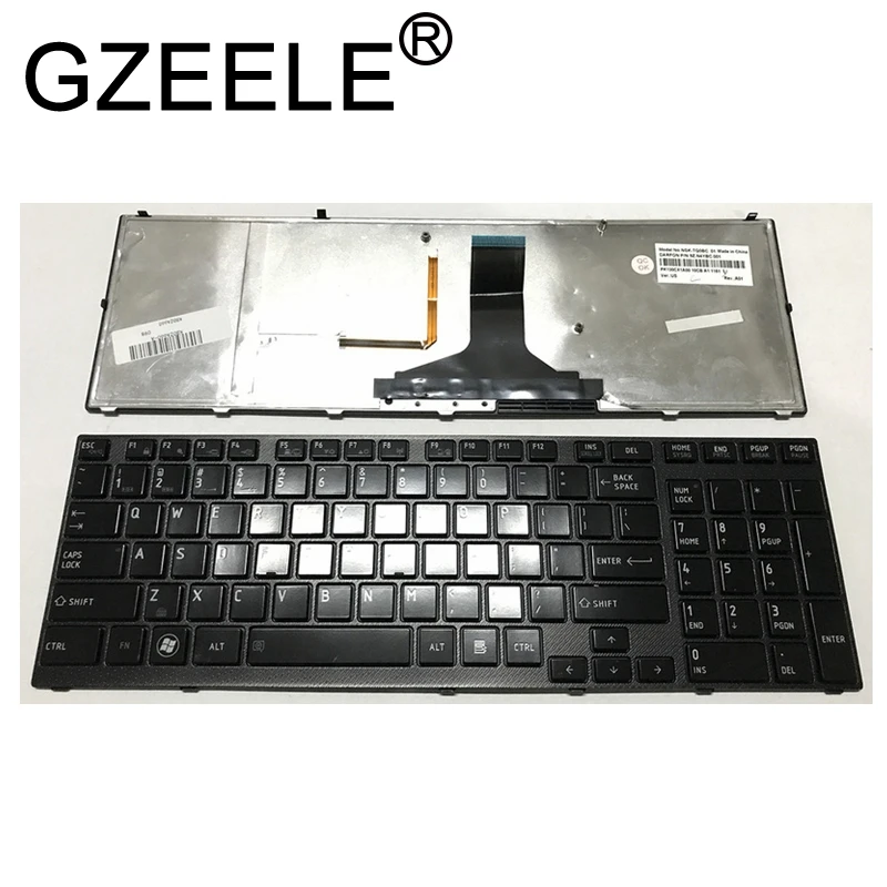 

GZEELE New English laptop backlit keyboard for toshiba Satellite A660 A600 A600D A665 A665D BLACK backlight